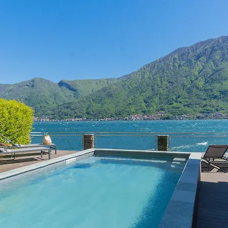 Bianca - Front Pool By Rent Sala Comacina